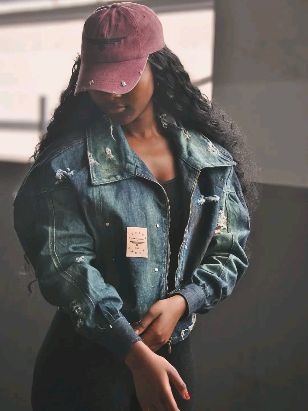 Moto crop top jacket