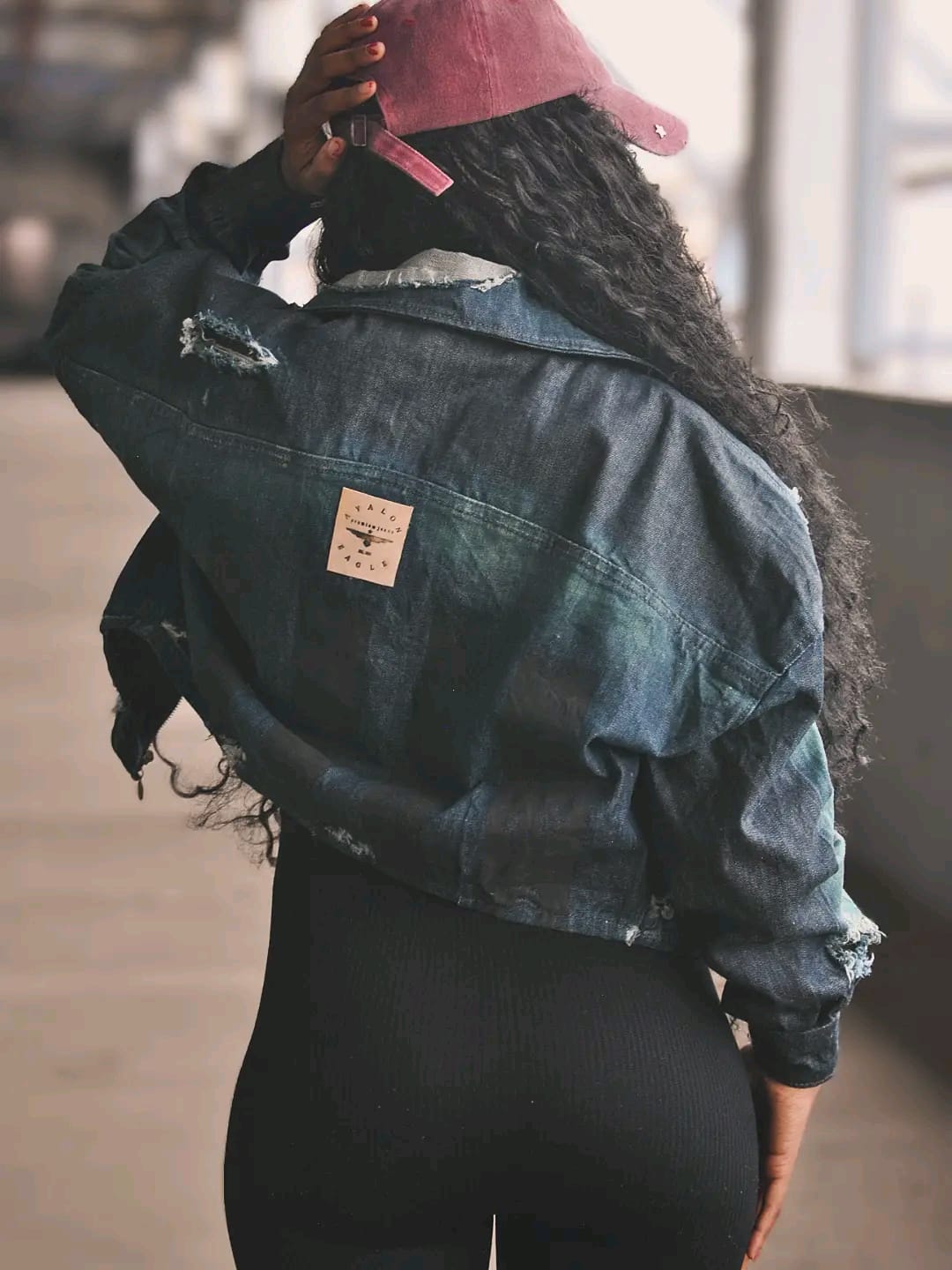 Moto crop top jacket